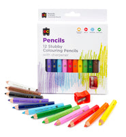 Jumbo Stubby Washable Colouring Pencils